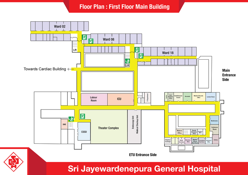 Sjgh Main Building 1st Floor Plan